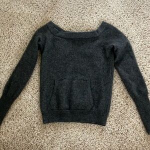 BCBG Maxazria cashmere boat neck sweater